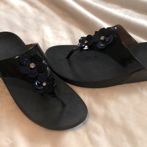 Navy Sandals size 10.